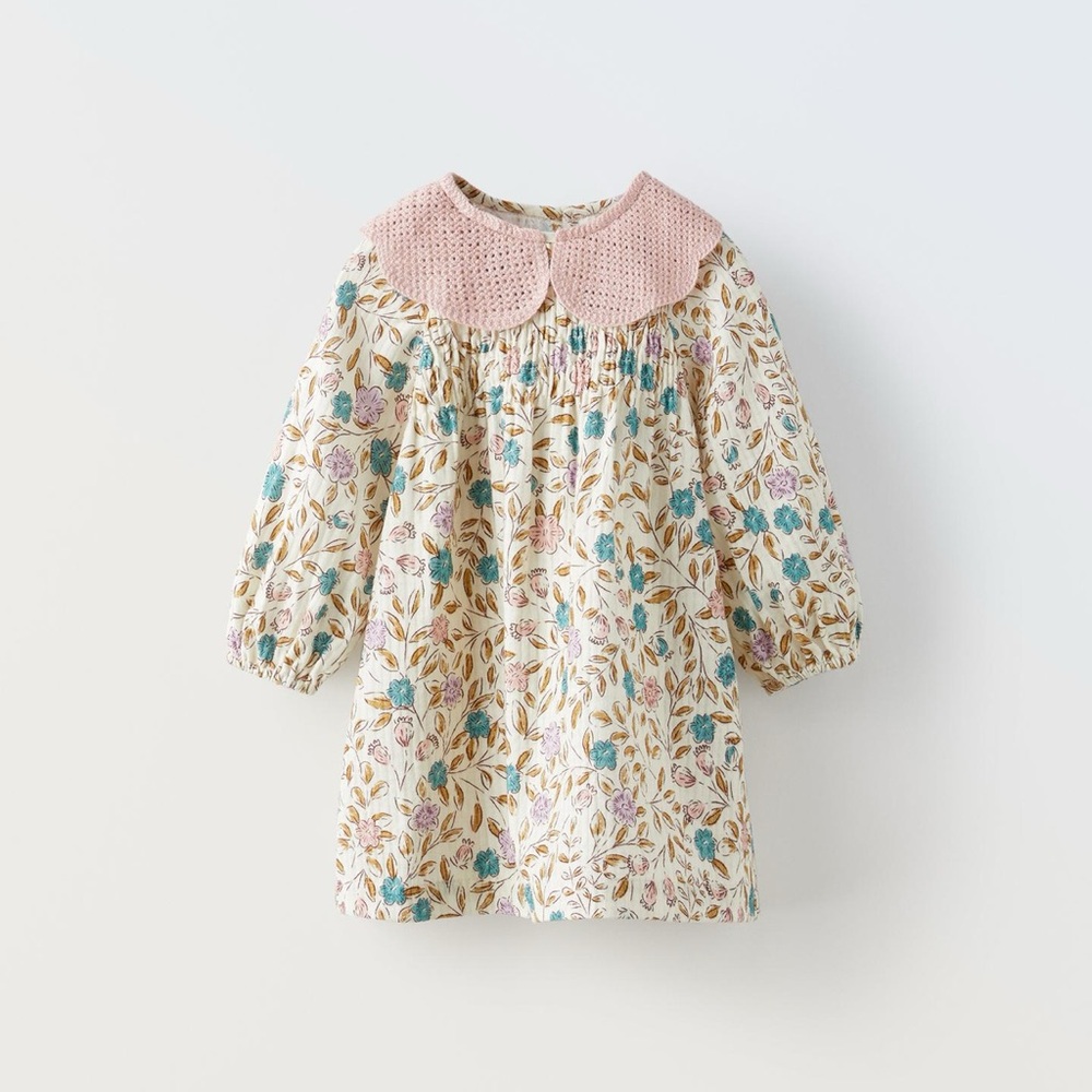 Zara Bib Collar Knit Dress